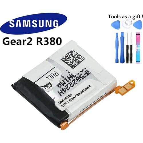 Original Samsung Battery Gear 2 SM-R380 For Samsung Gear2 R380 SMR380 SM-R381 Authentic Replacement Battery 300mAh