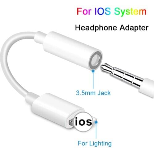 Adapter Cables for IOS 12 11 10 9 8 on iPhone AUX Audio Earphone Converter for iPhone to 3.5mm Adapters Headphone Jack Cable