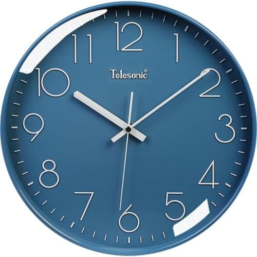 Simple Nordic Wall Clock Modern 3d Digital White Calendar Wall Clock Thermometer Electronic Round Reloj Pared Home Decor AD50WC