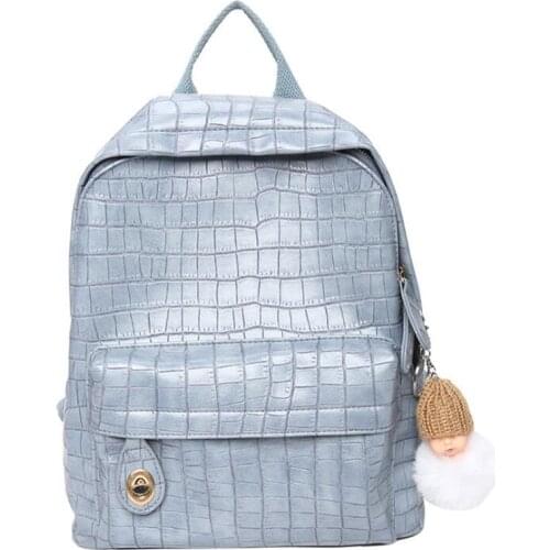 Alligator Backpack Vintage Leather Travel Bag For Women Large Capacity Teenager Girls A4 Bookbag Mochila Laptop Backpacks