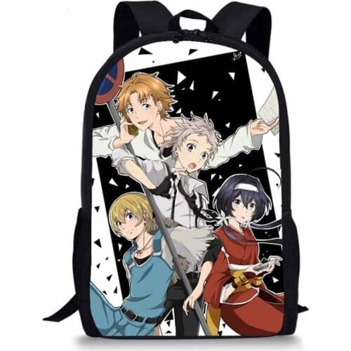 Anime Bungo Stray Dogs Backpack For Teenage Girls Boys School Book Bag Osamu Dazai Printed Travel Bag Students Backpacks 17Inch