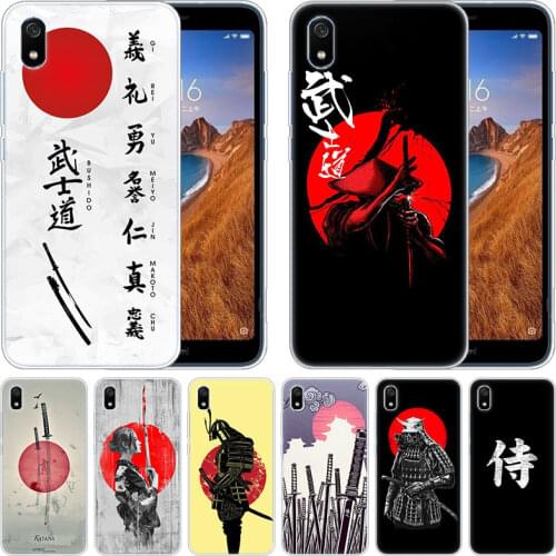 Luxury Soft Silicone Case Japanese Bushido Samurai for Xiaomi Redmi K20 Pro 7 7A 6 6A 4X 5 Plus S2 GO Note 8 7 6 5 Pro 4