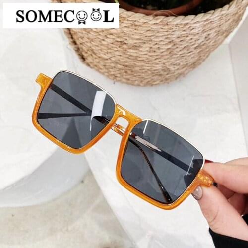 2020 Brand new kinder zonnebril 2020 Boys&girls Cute Stage Square Party Sun glasses Model Show Cool 3-8 yrs Children oculos n134