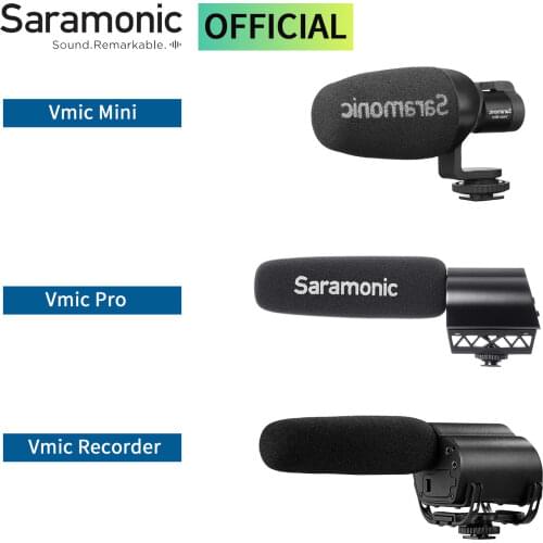 Saramonic Vmic Series Super Directional Video Condenser Microphone for DSLR cameras camcorders smartphones for recording