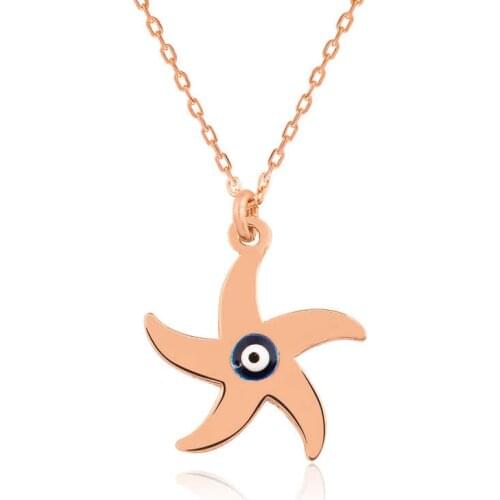 Tevuli 925 Sterling Silver Sea Star Lady 'S Necklace