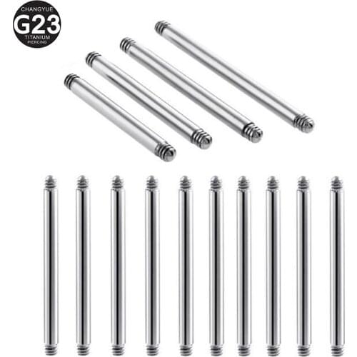 10PS G23 Titanium Piercing Manufacturer Direct Direct Rod Accessories Nipple Earrings Tongue Stud Earrings Jewelry Body Jewelry