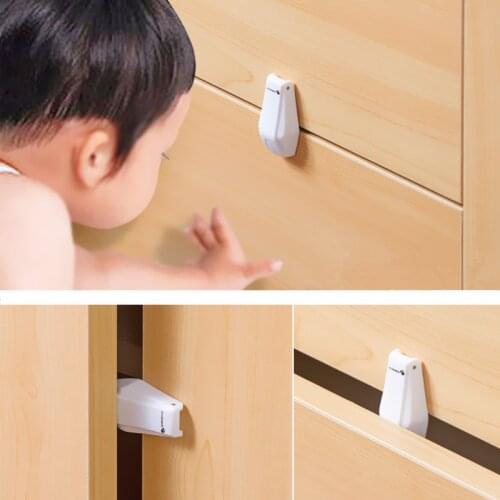 Child Safety Products Sale 4 Pcs/lot Original Design Drawer Anti Clamp with 5*2.5*1.5 HTRQ0684