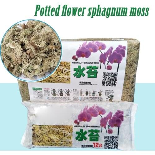 12L Sphagnum Moss Dried Natural Moisturizing Nutrition Moss Garden Supplies For Flowerpot