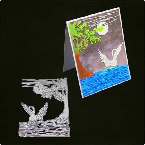 YINISE Metal Cutting Dies For Scrapbooking Stencils SWAN RIVER Scrapbook CUT DIY Paper Album Cards Decoration Embossing Die Cuts