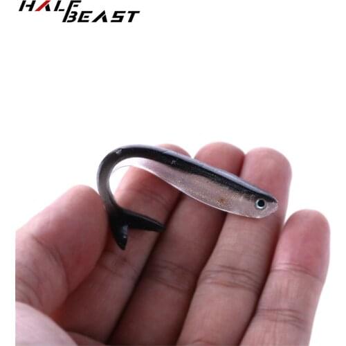 10pcs two-color 8cm small fishing lures soft lure 8cm/2g fishing loach soft lure wholesale catfish sea Eel lures combo