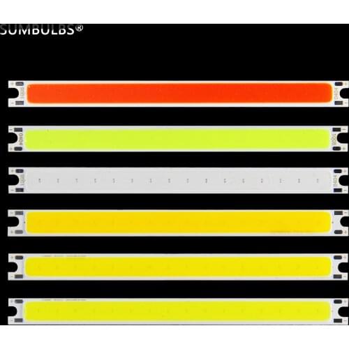 10pcs/lot 12V 100*8mm 10W COB LED Strip Light source LED Lamp 10cm Bar Lights DIY Lighting Bulb 100mm