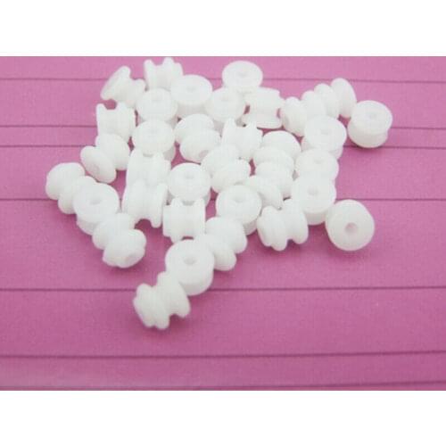 20PCS 62A Micro Mini Plastic Pulley Wheel 2*6mm Small Pulley Gear Timing Wheels Dia.6mm Shaft Dia. 2mm 1.95MM Motor Toy Model