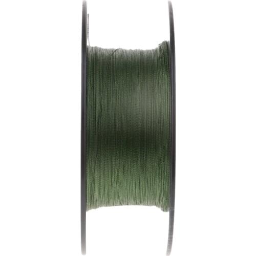 300m / 328yds Super Power Multifilament Braided Fishing Line Green Abrasion Resistant 4 Strands PE Braided Line