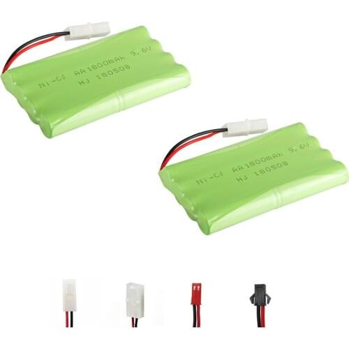 9.6V NI-CD Battery For RC Toys Car boats Guns Trucks Tank lighting facilities RC TOYS NICD AA 9.6V 1800mah Battery toys parts