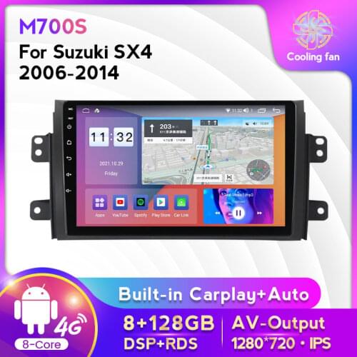 MEKEDE high Version RAM 4GB+ ROM 64GB Android 10 9" 2Din Car Radio GPS Multimedia Unit Player For 2006 2007-2012 Suzuki SX4