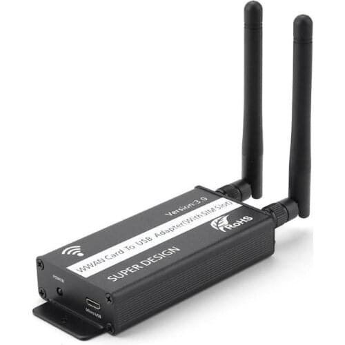 Mini PCI-E Wireless Card to USB Adapter Card with SIM Card Slot for WWAN/LTE Module for Windows Linux iMac System