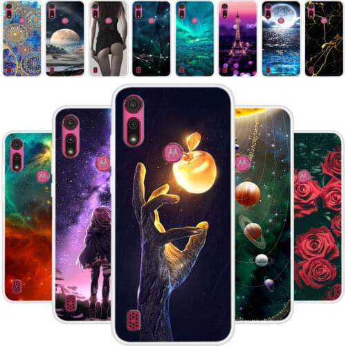 Phone Case For Motorola E6s 2020 Painted Soft Silicone TPU Cover For Moto E6s 2020 Cases Covers For MotoE6s Protective Shells