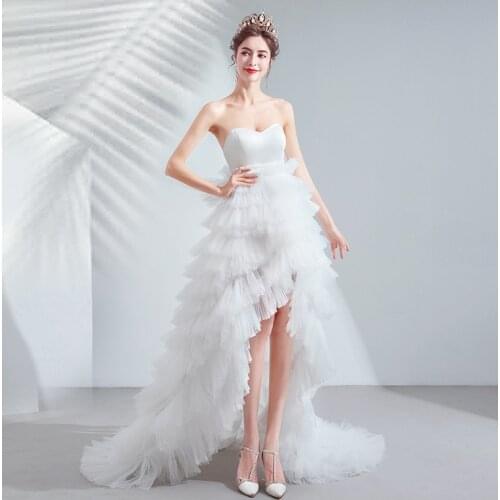 Doubleround Sleeveless Wedding Dresses