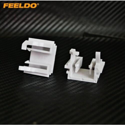 FEELDO 2PC Car Bulbs Socket Conversion Adapter For Ford Focus(2008-2011) H1 Xenon Hi-Beam Installation #HQ1343