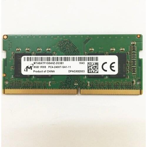Micron DDR4 RAM 8GB 1RX8 PC4-2400T-SA1 DDR4 8GB Laptop memory used in good conditon