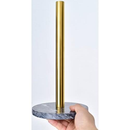 Marble Brass Towel Holder Nordic Danish Kitchen Towel Rack Roll Holder Tissue Box