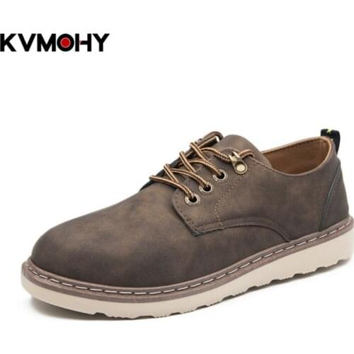 Mens Boots Autumn Winter Leather Shoes Fashion Motorcycle Boot Comfortable Man Ankle Boots Casual Shoes Zapatos De Hombre