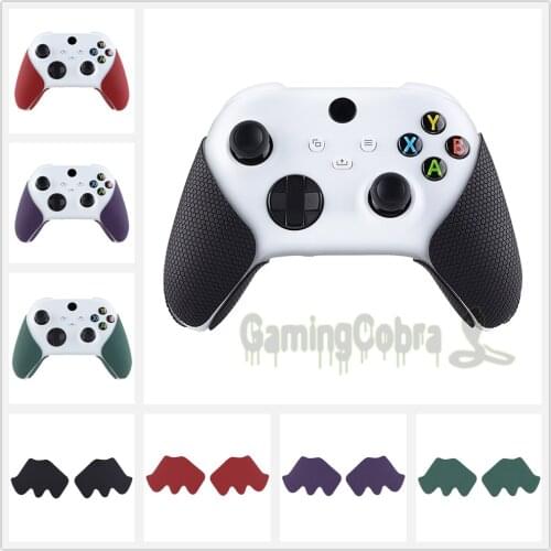 Anti-Skid Sweat-Absorbent Controller Grip Professional Textured Soft Rubber Pads Handle Grips for X-box Series X/S Controller