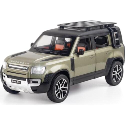 New 1/24 Land Rover Defender SUV Toy Alloy Car Diecasts & Toy Vehicles Metal Car Model Simulation Collection Toys For Kids Gifts