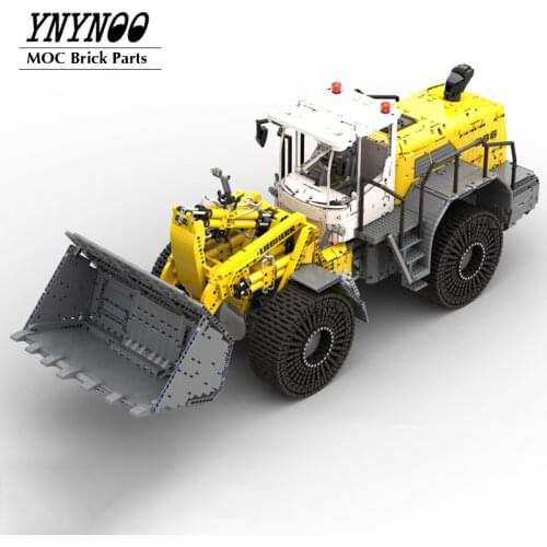 NEW High-Tech MOC-49777 Giant Liebherrins L586 Project Forklift Power Mobile Remote Control Assembly Model Toy Boy Birthday Gift