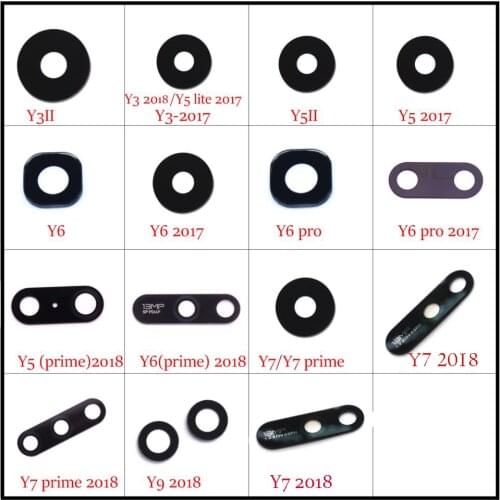 2pcs original rear back camera glass lens for Huawei Y series Y3 Y5 Y6 Y7 II pro prime 2016 2017 2018