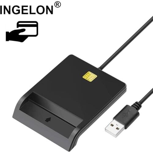Ingelon Reader dni electronico smart USB card Reader ATM CAC SIM DNI IC Smart Bank Tax Card reader2.0 Dropshipping