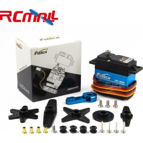 Feetech 7.4V 25kg.cm Large Torque Servo, 180 Degree Digital Servo with 25T Servo Arm for Smart Car Robot Robotic DIY