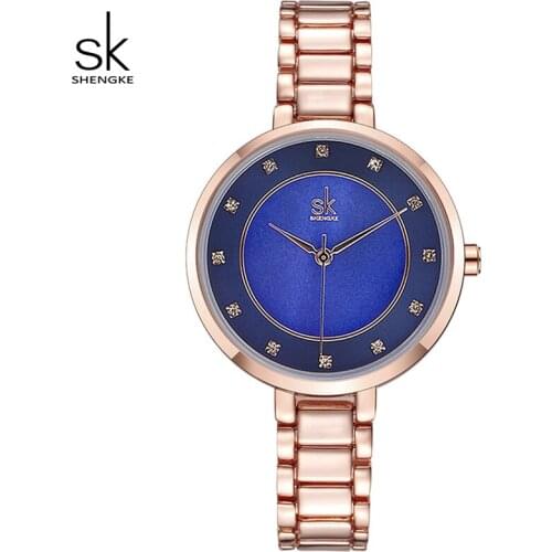 Shengke Womens Silver Watch