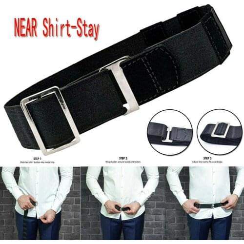 Wide Belt Elastic Belt Waist Bodycon Dress Belts Unisex Adjustable Tuck Shirt-Stay Best Wrist Belt Holder Clothes Accessories