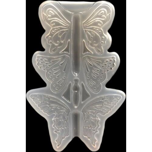 Butterfly Liquid silicone mold DIY resin jewelry pendant necklace pendant mold Phone case patch accessories molds for jewelry