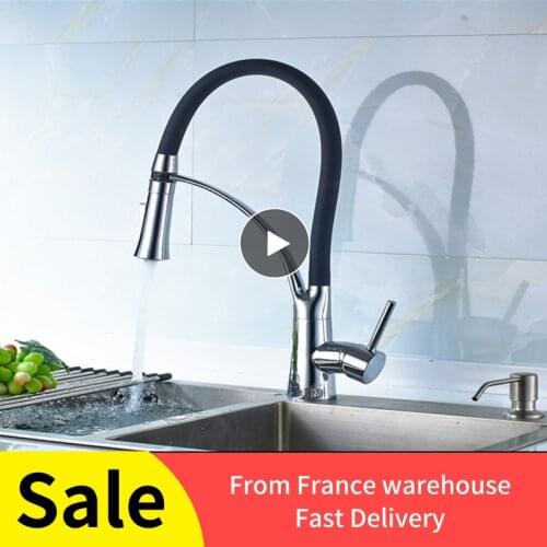 Stainless Steel Black Faucet 360 Rotating Elasticity Water Filter Faucet Water Tap Home Bathroom Kitchen Sink Accessories HWC