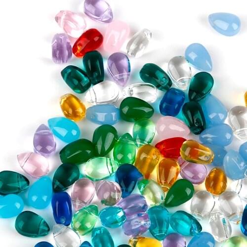 6*9MM 5Pcs/Pack Multi-Colors Teardrop Water Drop Crystal Glass Beads For Jewelry Making Bracelet Necklace Accessories
