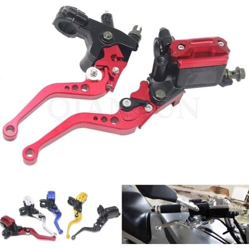 Universal 22mm Motorcycle Brake Clutch Master Cylinder Fuel Tank Pump Lever For Yamaha XJ650 XS650 XS750 XT600ZE XTZ660 XV535