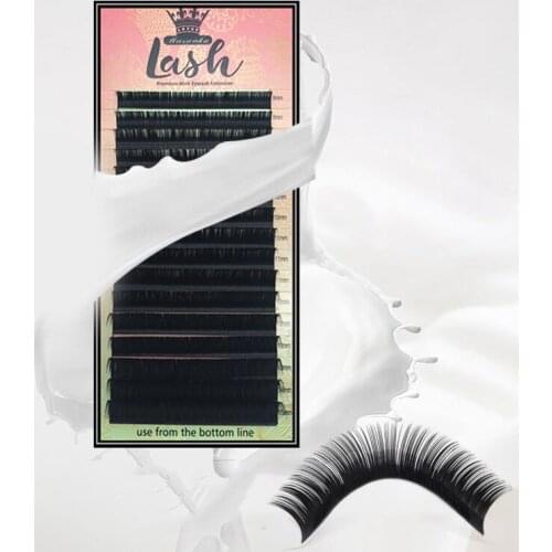High-quality faux mink Individual extensions deep black fake false eyelashes soft natural cilia lashes With Private Label