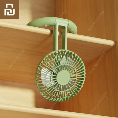 Youpin Qualitell Foldable Desktop Silent Fan USB Charging 3-speed Adjustable Indoor Desktop Fan Portable Two-axis Folding Fan