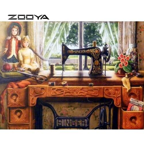 ZOOYA Diamond Embroidery Sale Daimond Painting Cross Stitch Sewing Machine Pictures of Rhinestones Diamond Mosaic Full RF1743