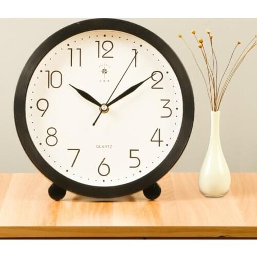 10 Inch Living Room Pendulum Wall Clock Creative Office Desktop Clock Modern Minimalist Large Silent Table Clock Home Decoration