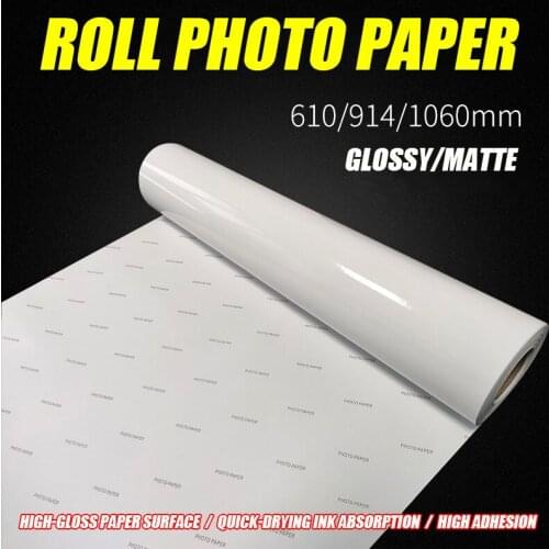 150g Adhesive Photo Paper A1 Roll Inkjet Printing Self-adhesive Paper 135g 180g Adhesive Photo Paper Glossy Photo Paper