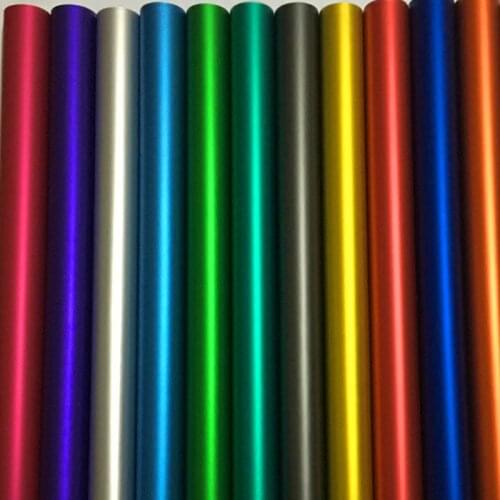 50*200CM Plating Matte Chrome Ice Film Vinyl Wrapping Chrome Matt Car Vehicle PVC Sticker DIY Motocycle Phone Laptop Decal Sheet