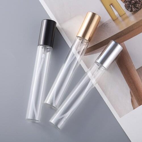 50pcs/lot 15ml Portable Mini Refillable Perfume Bottle Empty Metal Spray Bottle Perfume Bottles Atomizer Container Sample Gift