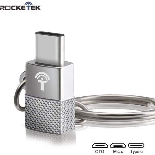 Rocketek Micro USB to Type c OTG adapter Alumium Phone type-c accessories Male Connector for Xiaomi Oneplus LG Nexus 5X 6P
