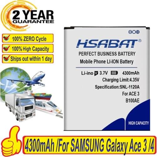 4300mAh Battery For SAMSUNG Galaxy Ace 3 Ace 4 S7898 S7278 S7272 S7568i S7278 i679 S7270 S7262 i699i G313H G318h B100AE