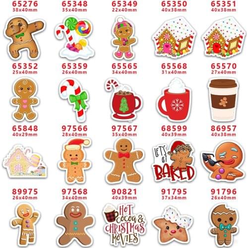 DIY Decoration Crafts Accessories 30pcs Per Christmas Character Planar Resin PR65349