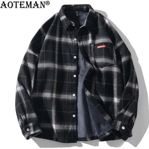 AOTEMAN Mens Fleece Shirts