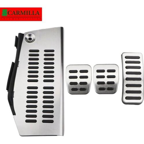 Carmilla Car Pedals for Seat Ibiza 6k 6L 6J Cordoba Leon Toledo 1M 1995-2004 Stainless Steel Gas Brake Dead Rest Pedal Covers